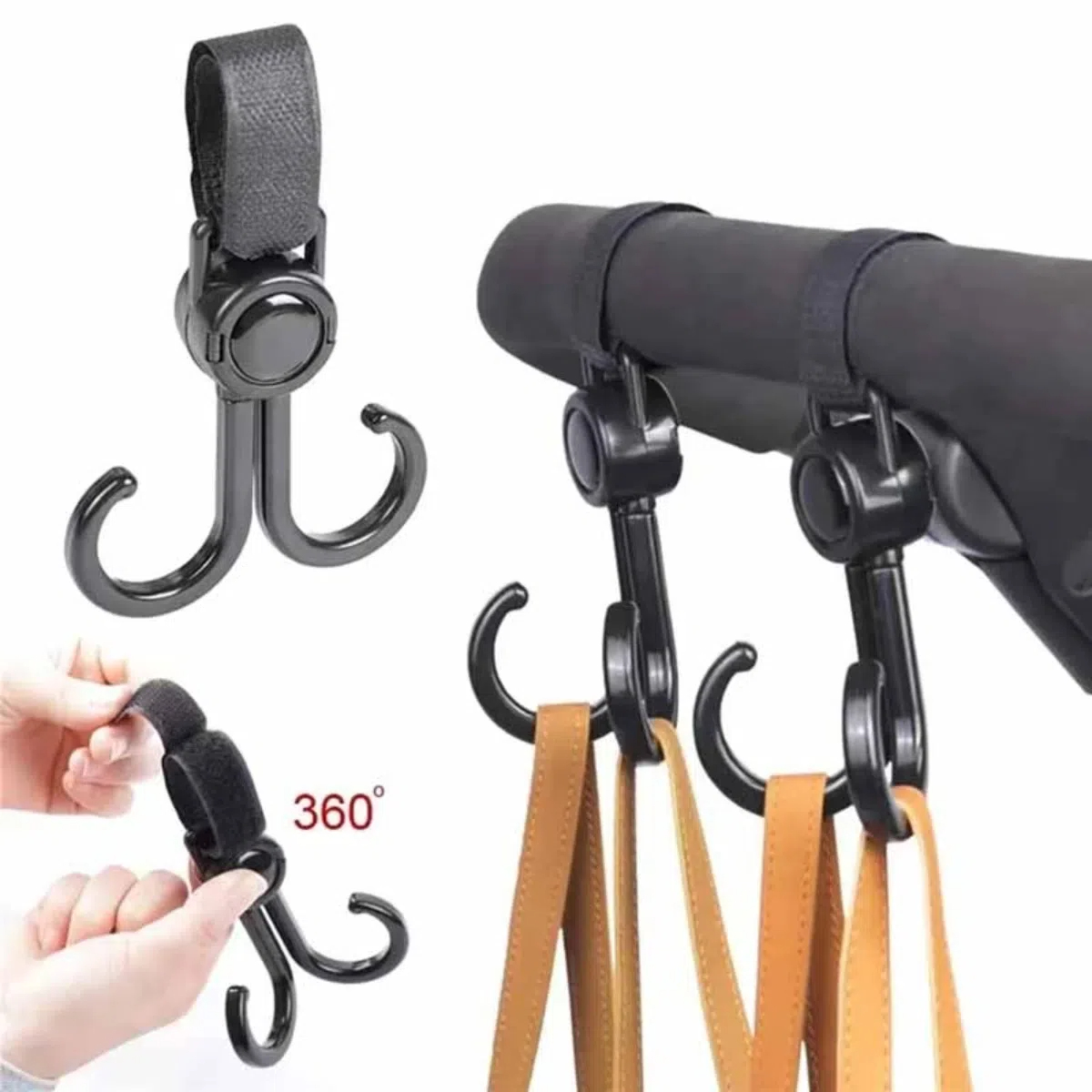 Travel Accessories For 3 Year Old - Dönebilen Çift Kanca Bebek Arabası Seyahat