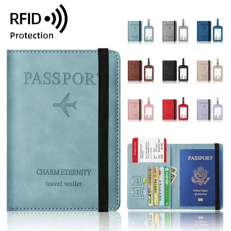 Travel Accessories Long Flight - Kadınlar Rfid seyahat pasaport tutucu kılıfı