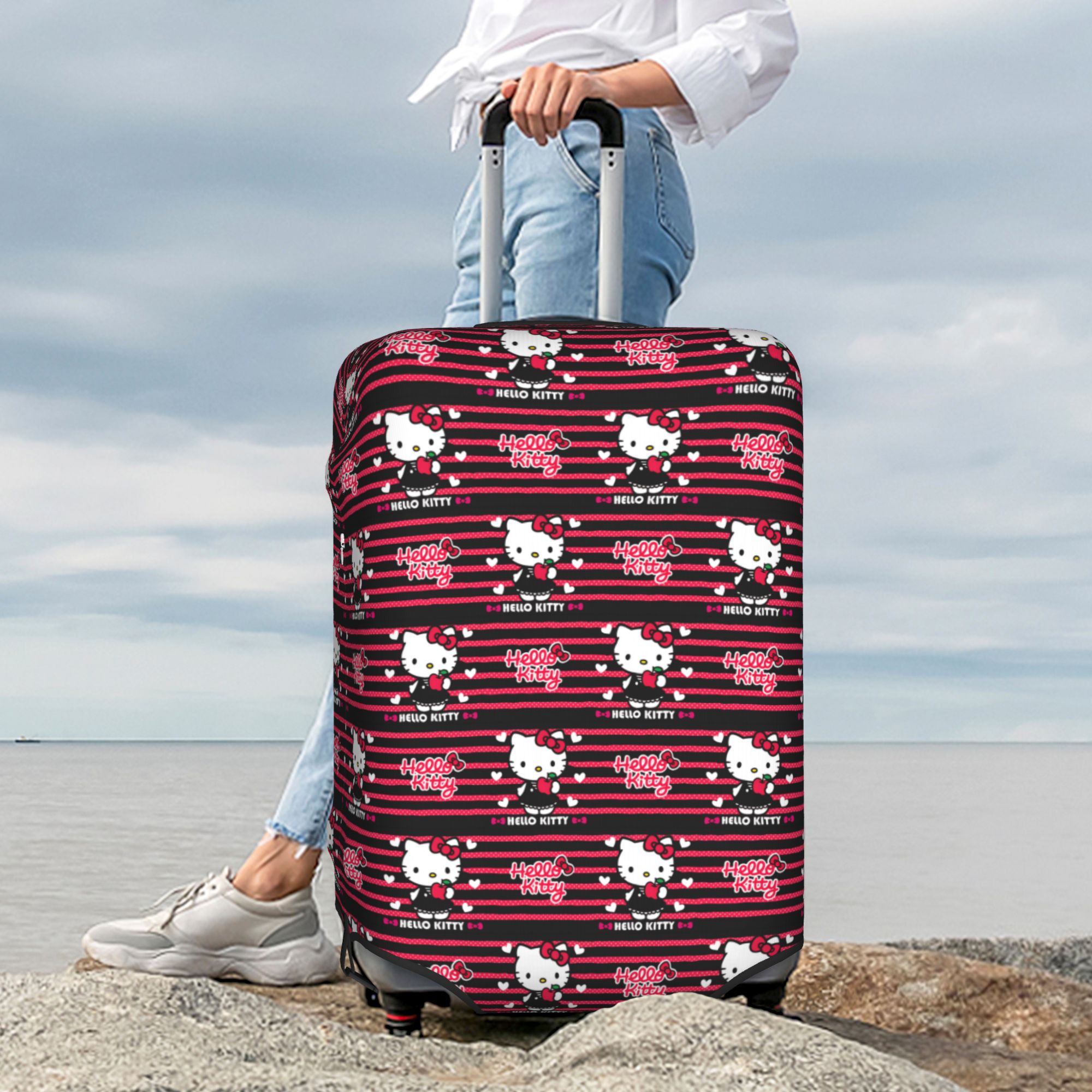 Travel Accessories Apple - Karikatür Hello Kitty Kırmızı Elma Kırmızı