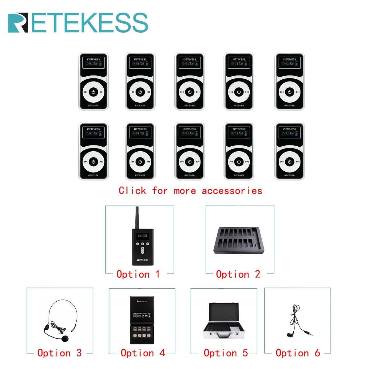 Travel Accessories Guide - RETEKESS T130P T131P Tur Rehberi Aksesuarları