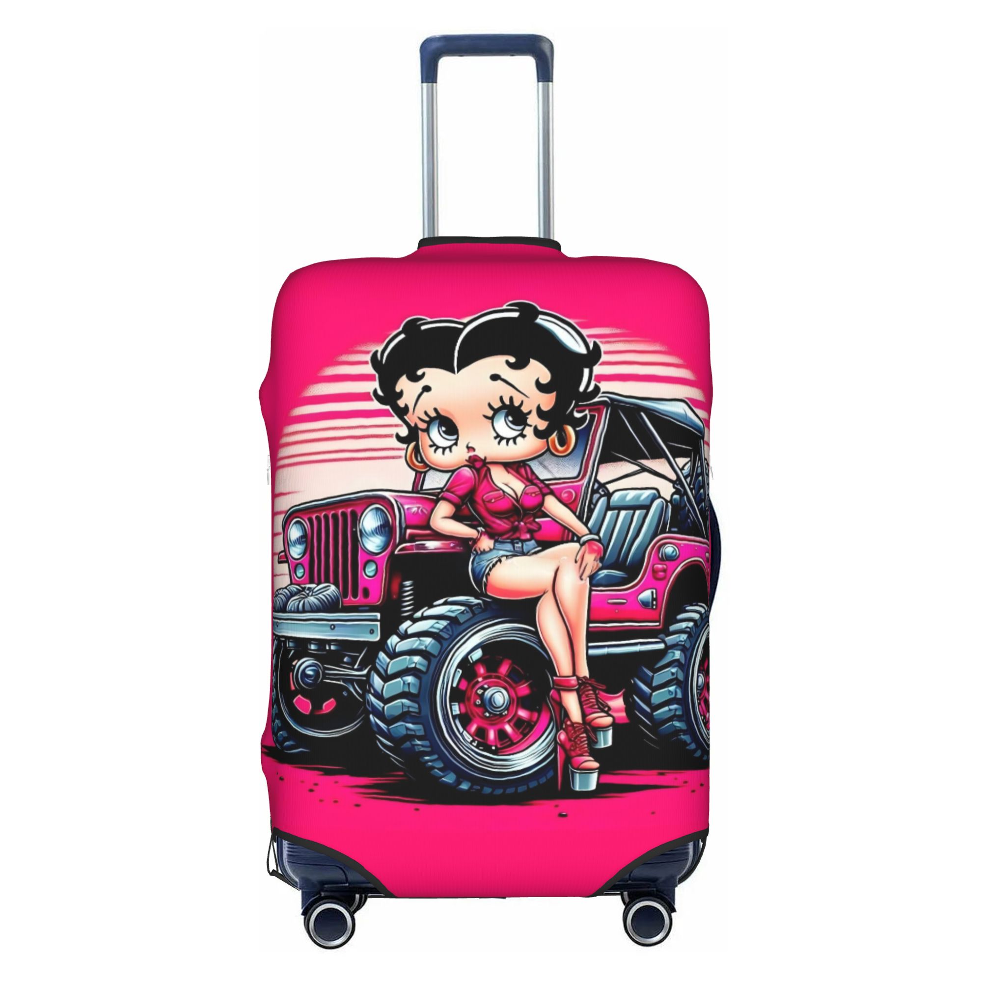Travel Accessories Girls - Çizgi Film Kızı Boop Bavul Kılıfı
