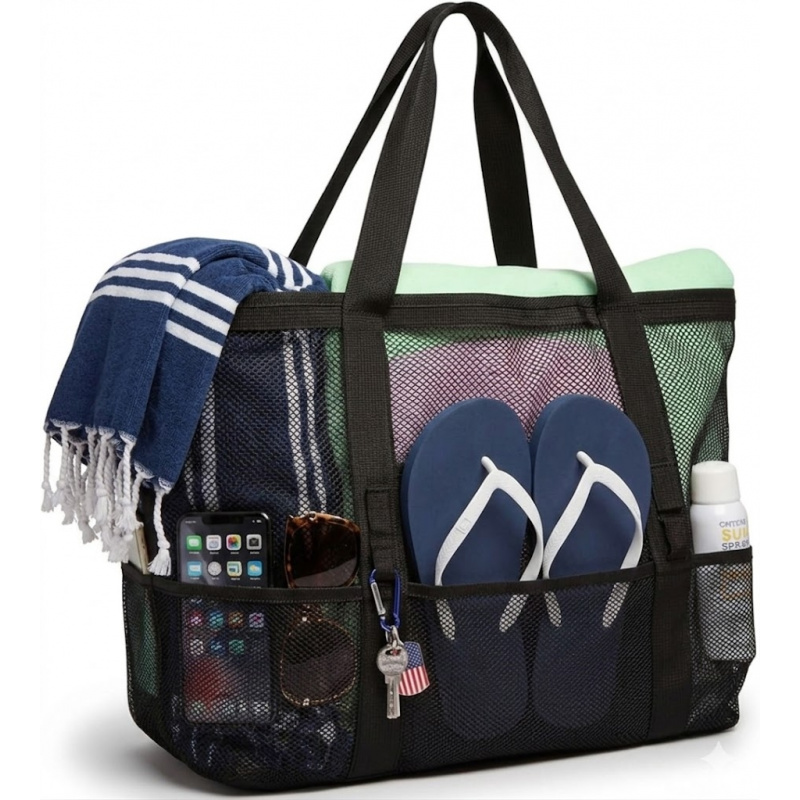 Travel Accessories Must Have - Büyük Boy File Plaj Çantası, 9