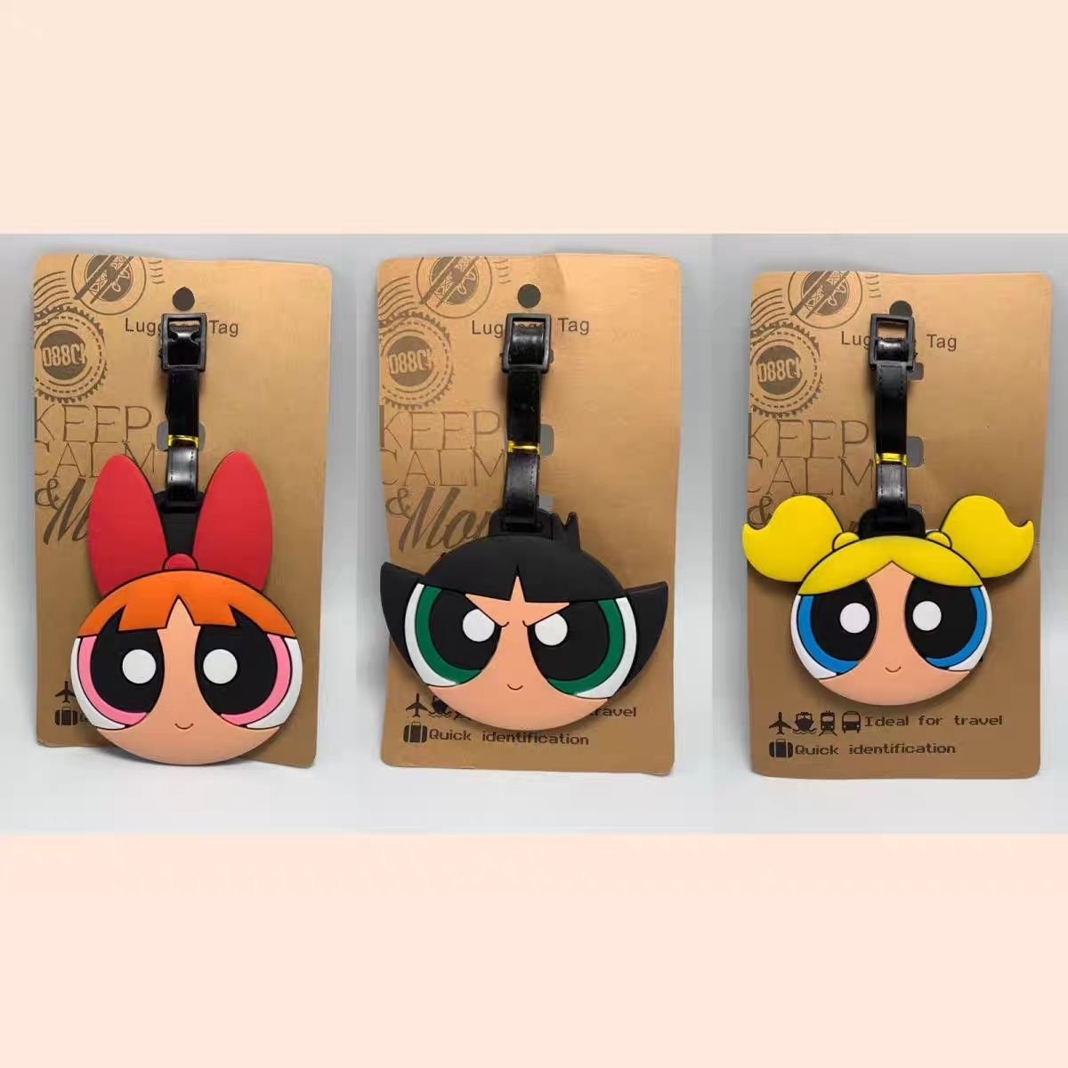 Travel Accessories Cute - Anime Powerpuff Girls Çanta Süsü Kawaii