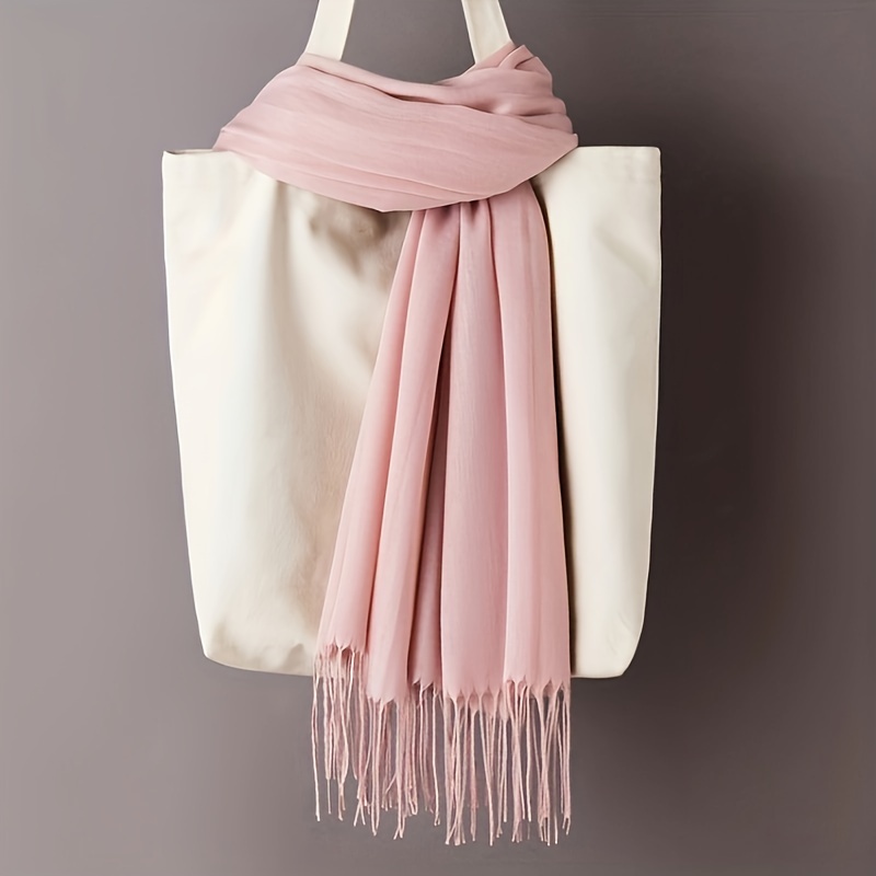 Travel Accessories Designer - Unisex Klasik Düz Renk Eşarp -