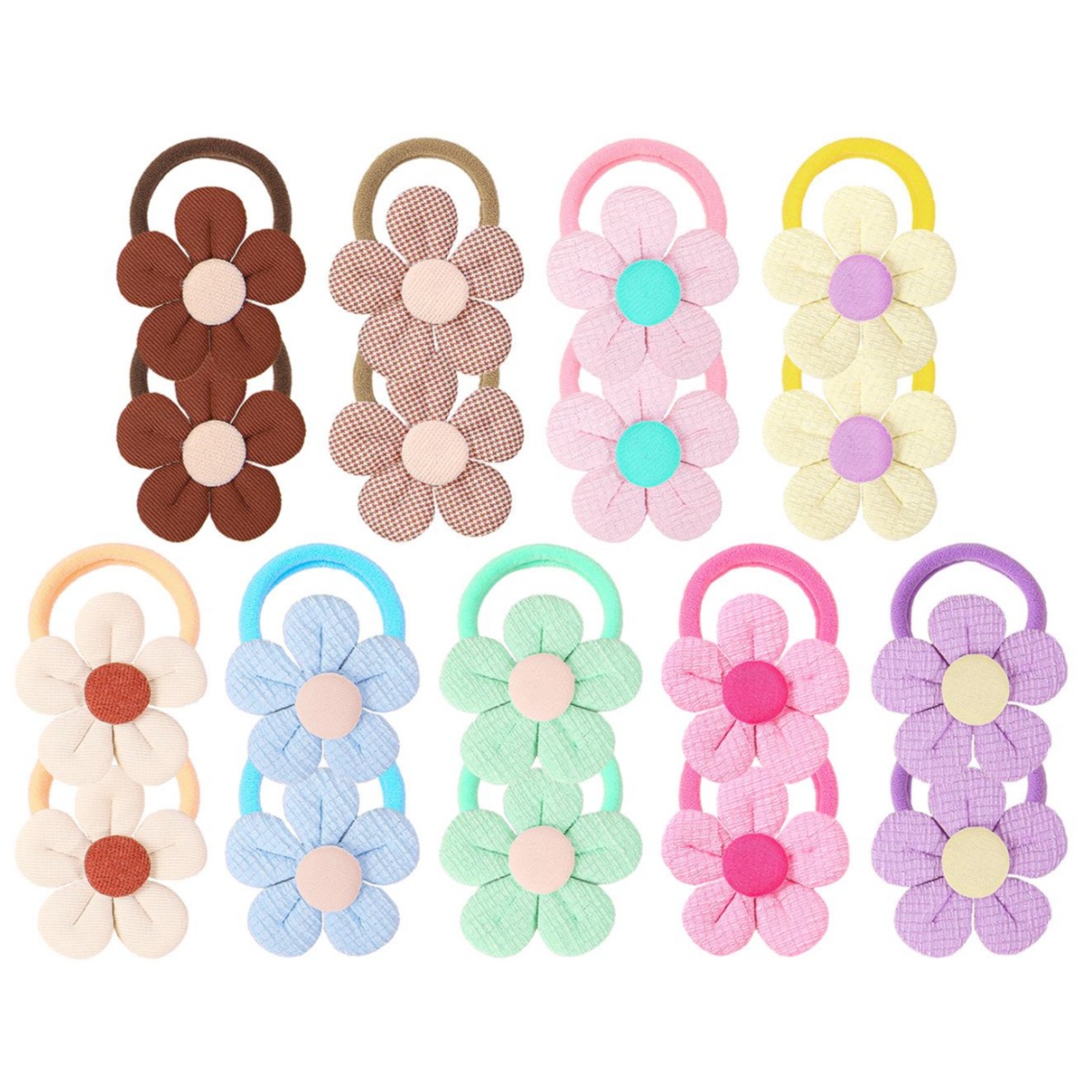 Travel Accessories Girls - 18 adet ayçiçeği saç bağları çocuk