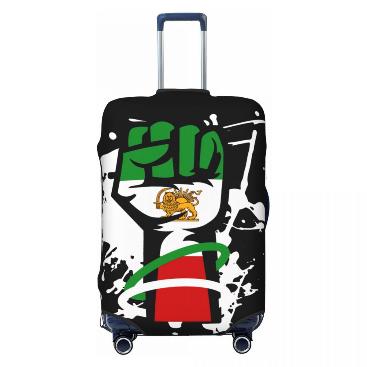 Travel Accessories Long Flight - Yaşasın Şah İran Aslanı Bavul Kılıfı