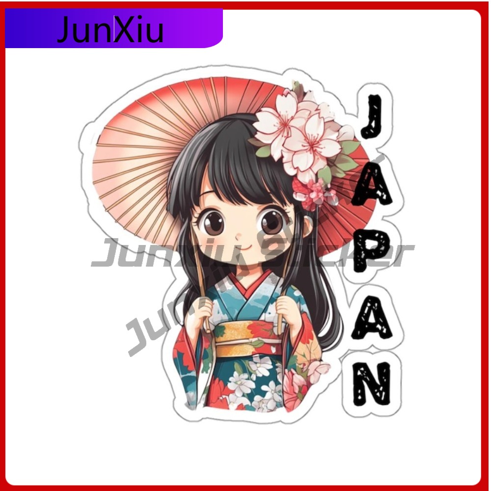 Travel Accessories Girls - Japonya Seyahat Çıkartmaları Asya Japon Kız