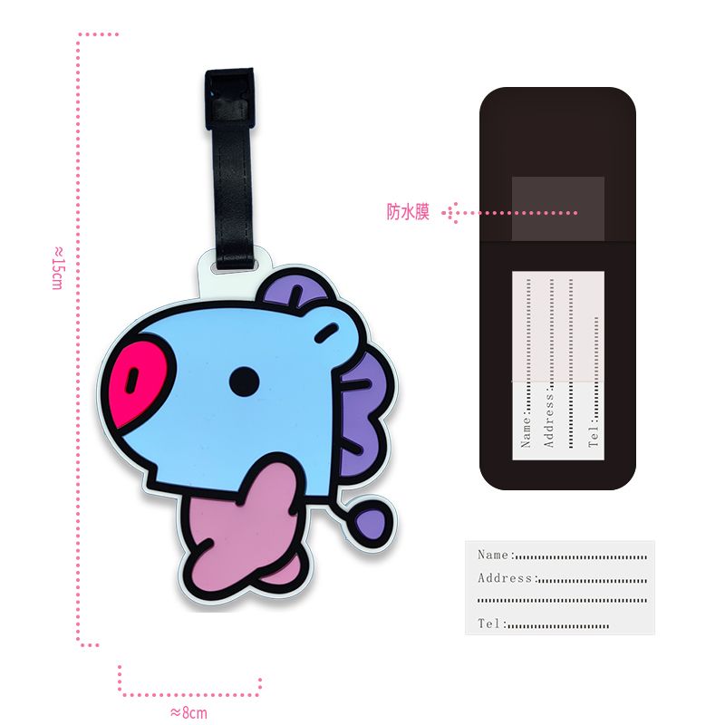 BT21 çizgi film sevimli anahta - Travel Accessories Store incelemesi ve fiyatı