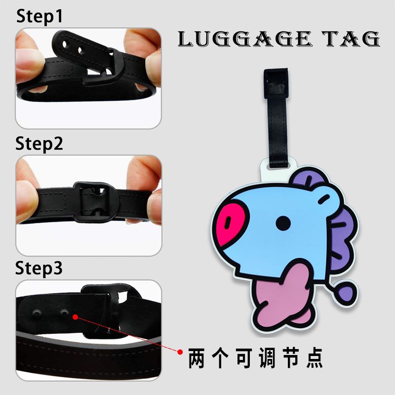 BT21 çizgi film sevimli anahta - Travel Accessories Store incelemesi ve fiyatı
