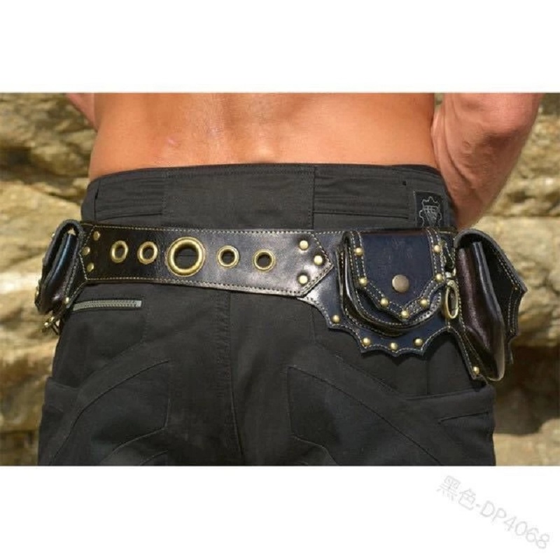 Ortaçağ Steampunk deri yardımc - Travel Accessories Hip Belt incelemesi ve fiyatı