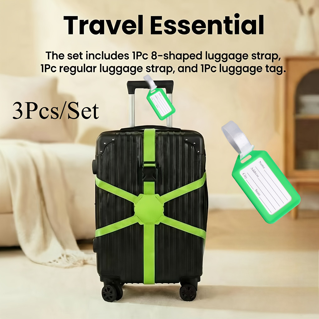 3 Parçalı Set (2 Bagaj Kayışı  - Travel Accessories Designer incelemesi ve fiyatı