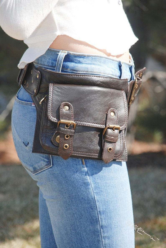 Ortaçağ Steampunk deri yardımc - Travel Accessories Hip Belt incelemesi ve fiyatı