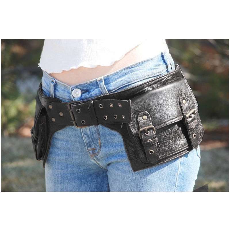 Ortaçağ Steampunk deri yardımc - Travel Accessories Hip Belt incelemesi ve fiyatı