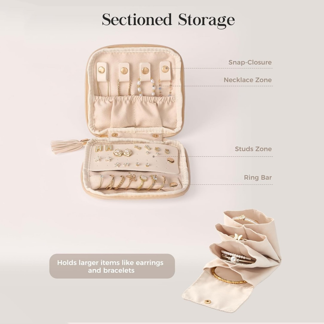 Yumuşak Takı Kutusu Düzenleyic - Travel Jewellery & Accessories Organiser incelemesi ve fiyatı