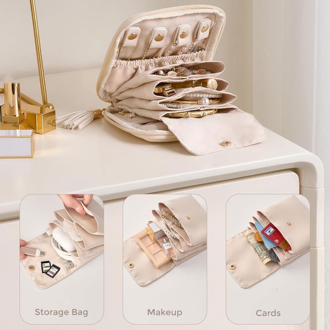 Yumuşak Takı Kutusu Düzenleyic - Travel Jewellery & Accessories Organiser incelemesi ve fiyatı