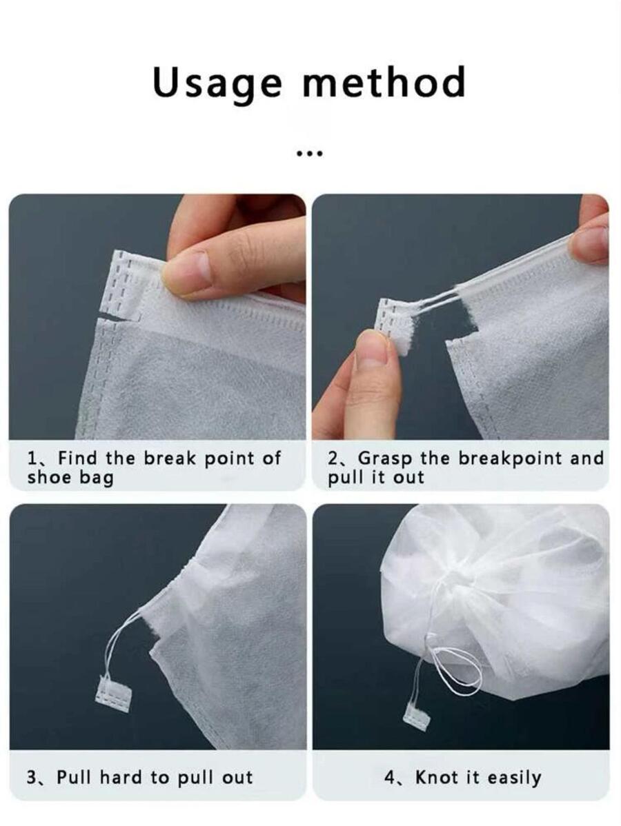 50 adet Beyaz Nonwoven Ayakkab - Shoe Bag Travel incelemesi ve fiyatı