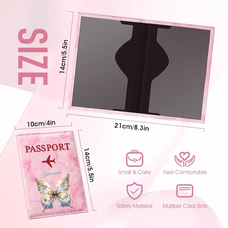 Özel İsimli Kelebek Desenli Pa - Travel Accessories Designer incelemesi ve fiyatı