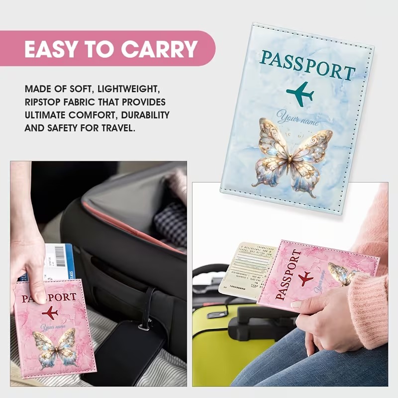 Özel İsimli Kelebek Desenli Pa - Travel Accessories Designer incelemesi ve fiyatı
