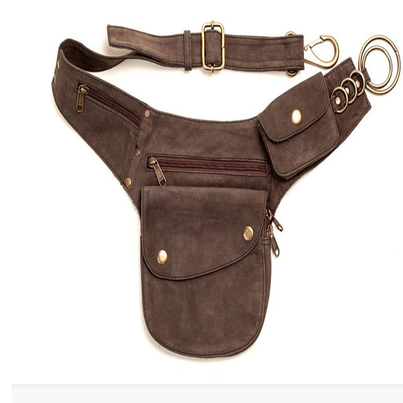 Steampunk el yapımı deri yardı - Travel Accessories Hip Belt incelemesi ve fiyatı